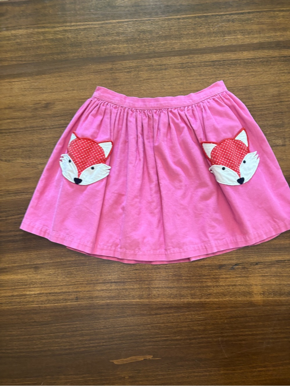 Mini Boden Pink Skirt with Fox Pockets